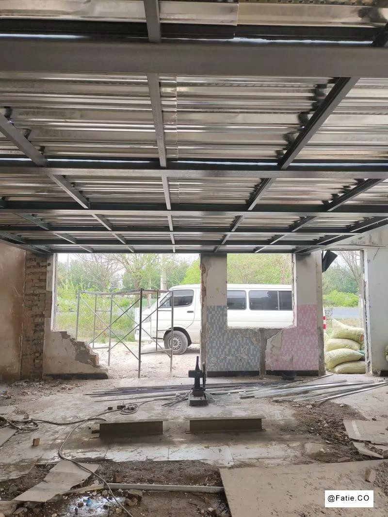 北京家庭钢结构二层搭建，室内二层钢结构阁楼安装，厂房搭建钢结构二层